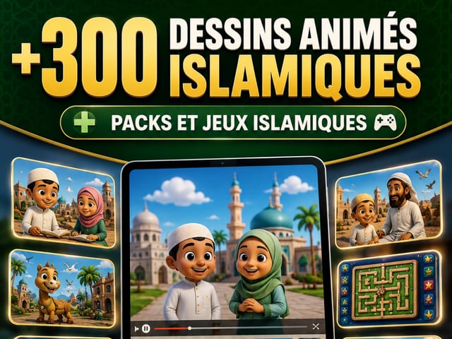 🌙 L’UNIVERS DU PETIT MUSULMAN +300 dessins animés islamiques • Jeux & activités • Histoires du Coran, des Prophètes et des Compagnons ect.  Un univers numérique pensé pour occuper, divertir et éveiller les enfants autour de valeurs islamiques.