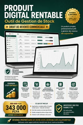 Gestion de Stock — Solution Digitale Rentable