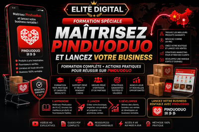 Maitriser Pinduoduo et en faire un business rentable 