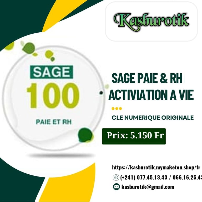 Logiciel SAGE Comptabilité + licence à vie