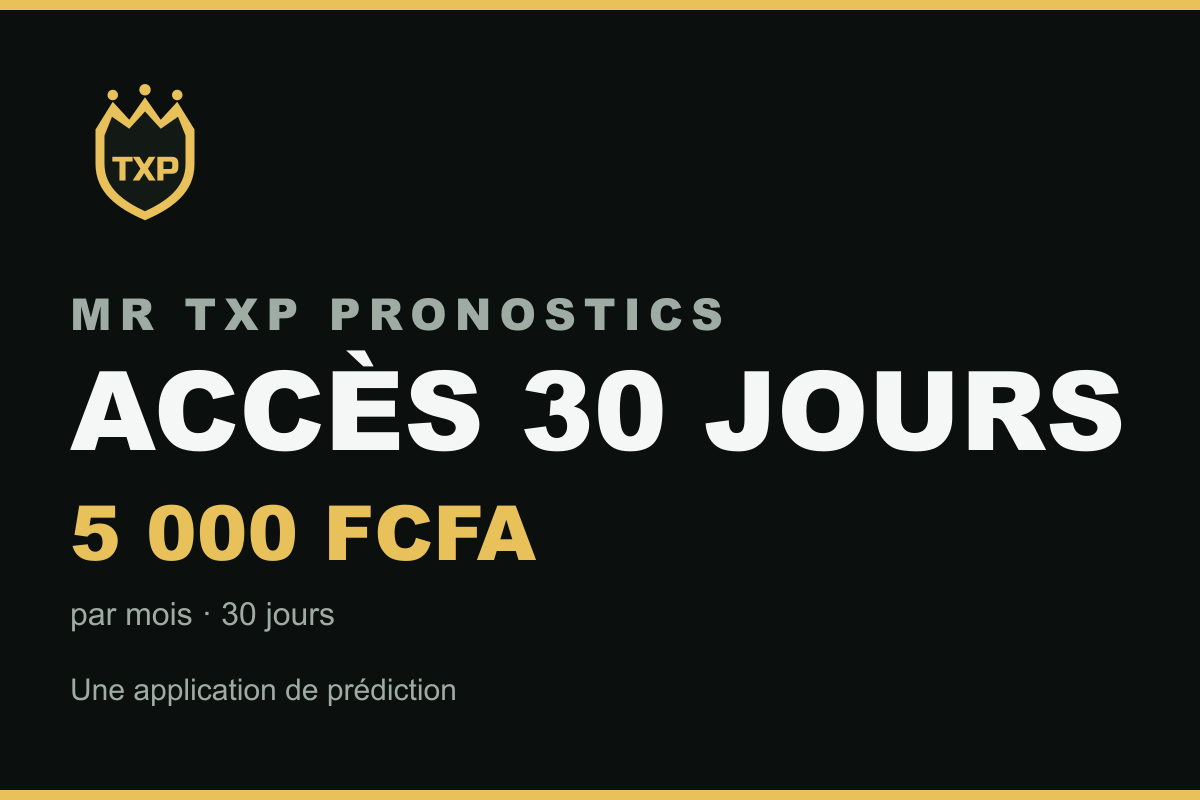 Accès 30 jours — Application de prédiction