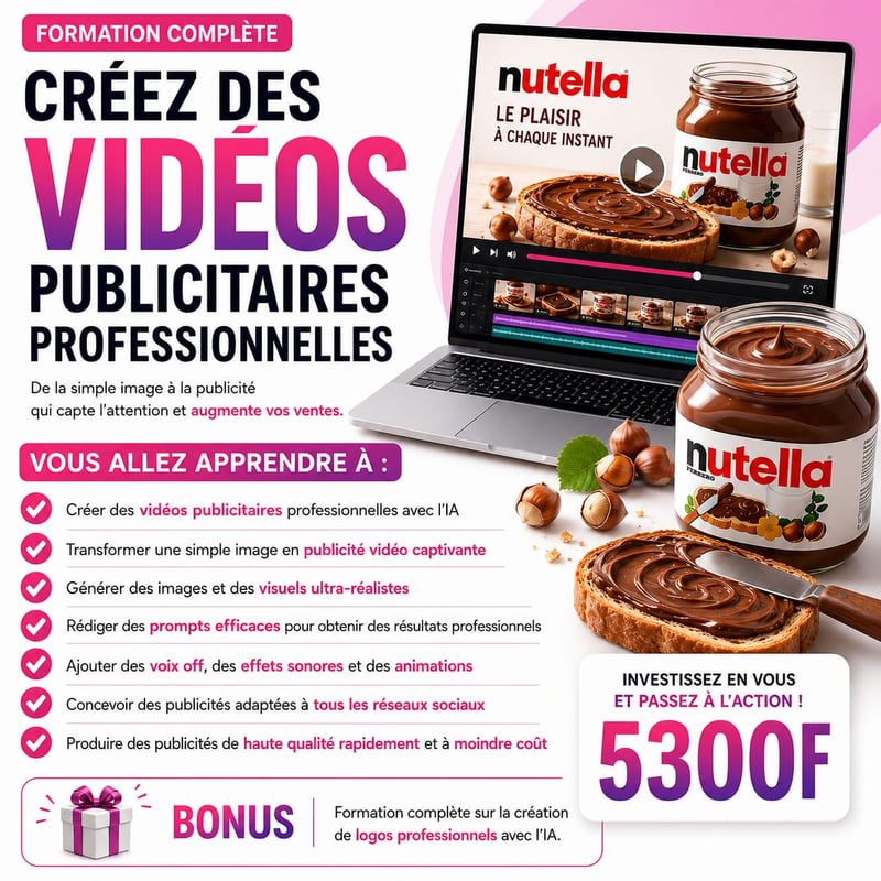 IA Créative ( Vidéos Publicitaires et Logos )