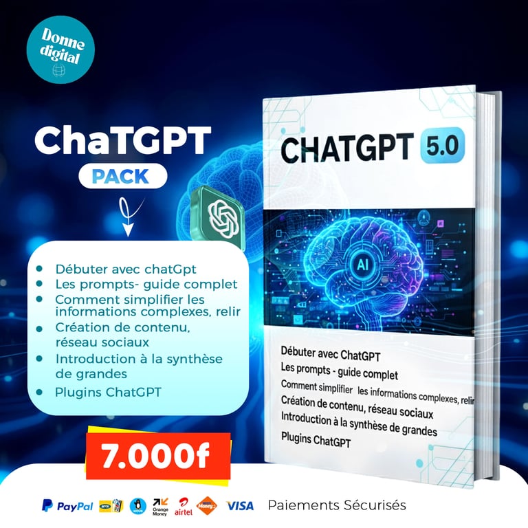 PACK ChaTGPT – Maîtrisez l'IA de A à Z