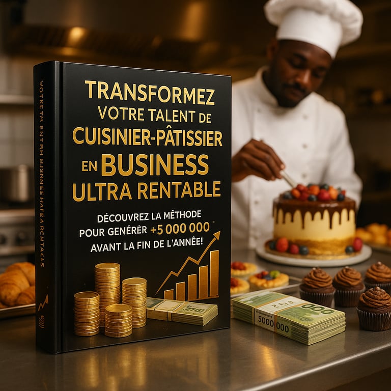 Transformez Votre Talent de Cuisinier-Pâtissier en Business Ultra Rentable : Découvrez la Méthode Pour Générer +5 000 000 FCFA Avant la Fin de l’Année.