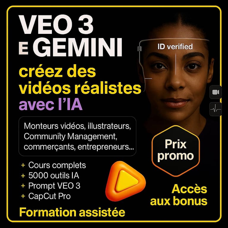 VEO 3 E GEMINI CREEZ DES VIDEOS REALISTES AVEC AI