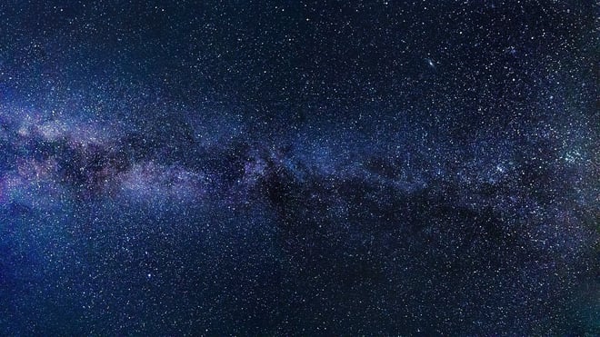 A stunning view of the Milky Way galaxy against a dark night sky.
