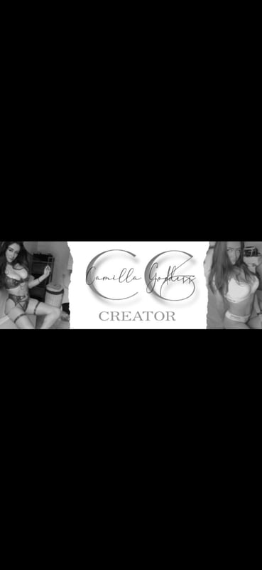 Stylized artistic design featuring the creator's name with elegant silhouettes of a woman posing gracefully on a dark background.