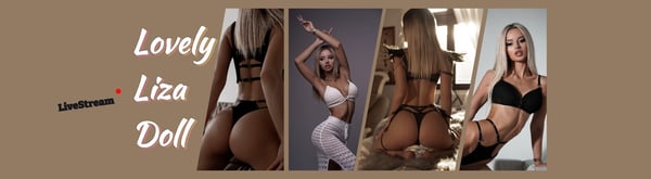 A woman with long blonde hair posing in lingerie in multiple shots, highlighting her figure against a neutral background.