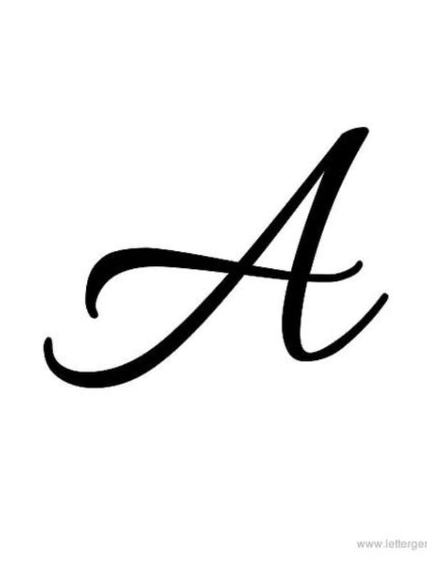 A stylized black letter 'A' on a white background.