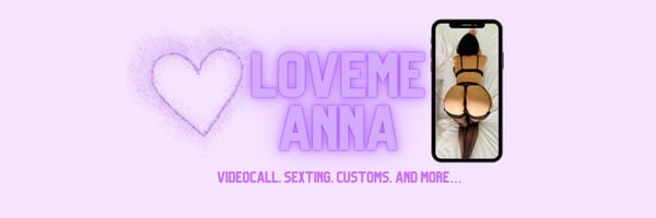 A vibrant purple banner featuring a woman in a thong posing with her back turned, alongside promotional text for videocalls, sexting, and customs.