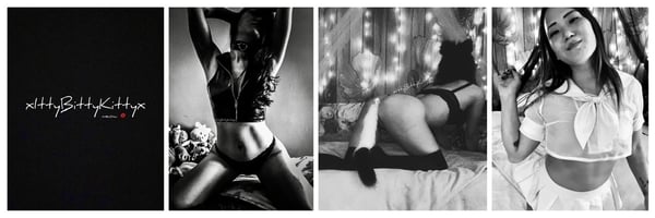 A woman posing in lingerie in various artistic black and white boudoir-style photographs against dimly lit backgrounds.
