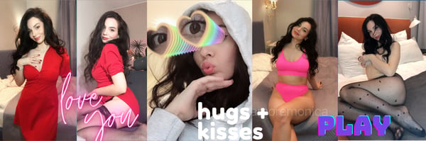 A woman posing in various colorful outfits and fun accessories like oversized glasses and hoodies in multiple stylish settings.
