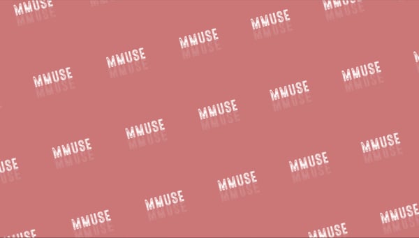 Pink background with repeated 'MUSE' text in white overlay.