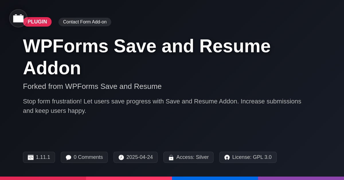 FormFlow Save and Resume forked from WPForms Save and Resume