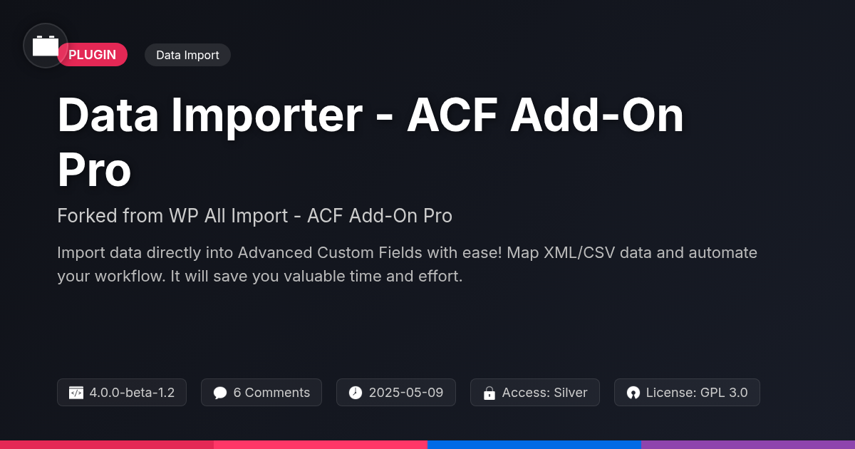 Data Importer - ACF Add-On Pro forked from WP All Import - ACF Add-On Pro
