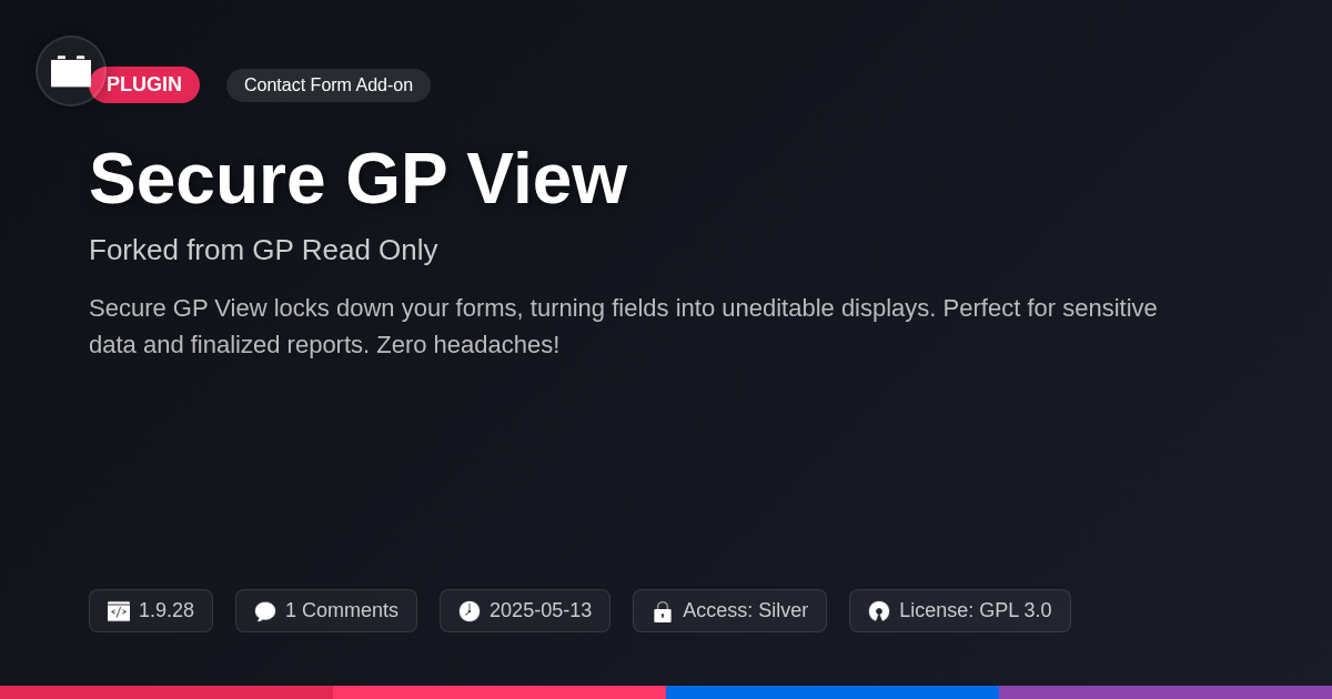Secure GP View forked from GP Read Only
