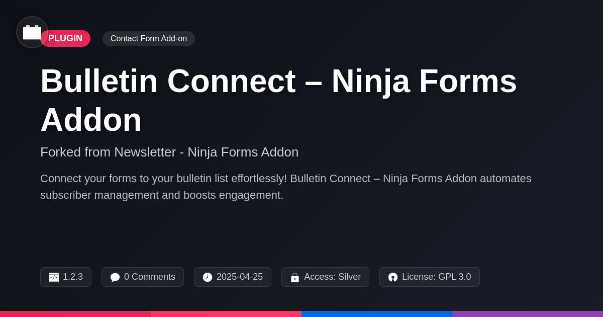 Email Newsletter - Ninja Forms Addon forked from Newsletter - Ninja Forms Addon