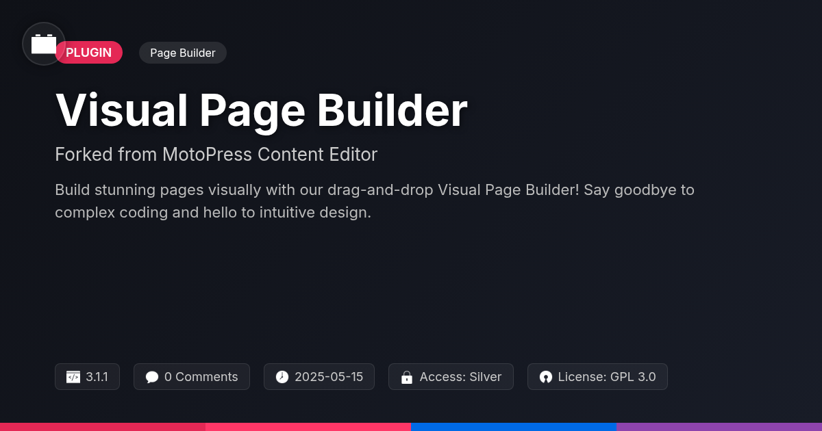 Visual Page Builder forked from MotoPress Content Editor