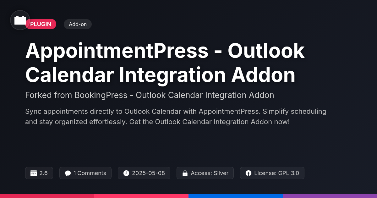 AppointmentPress - Outlook Calendar Integration Addon forked from BookingPress - Outlook Calendar Integration Addon