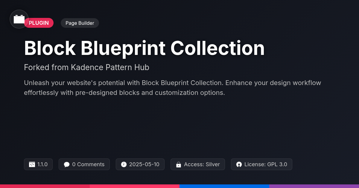Block Blueprint Collection forked from Kadence Pattern Hub