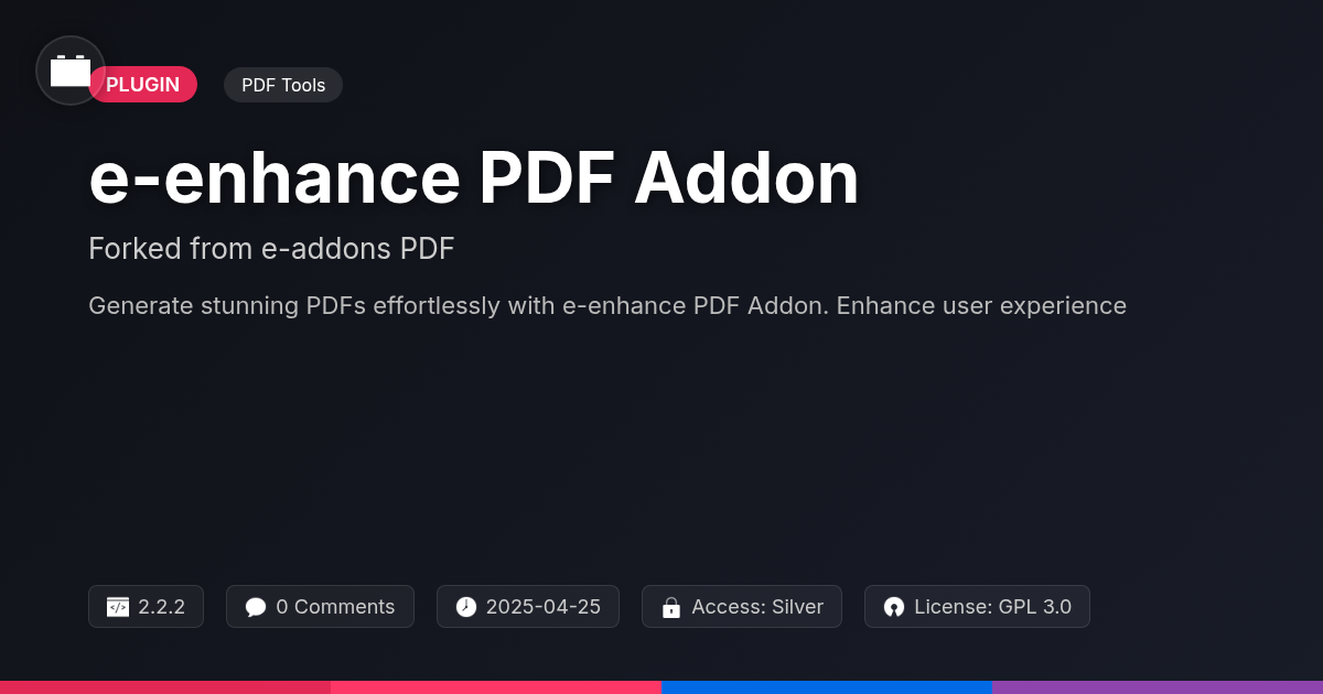 e-addons PDF forked from e-addons PDF
