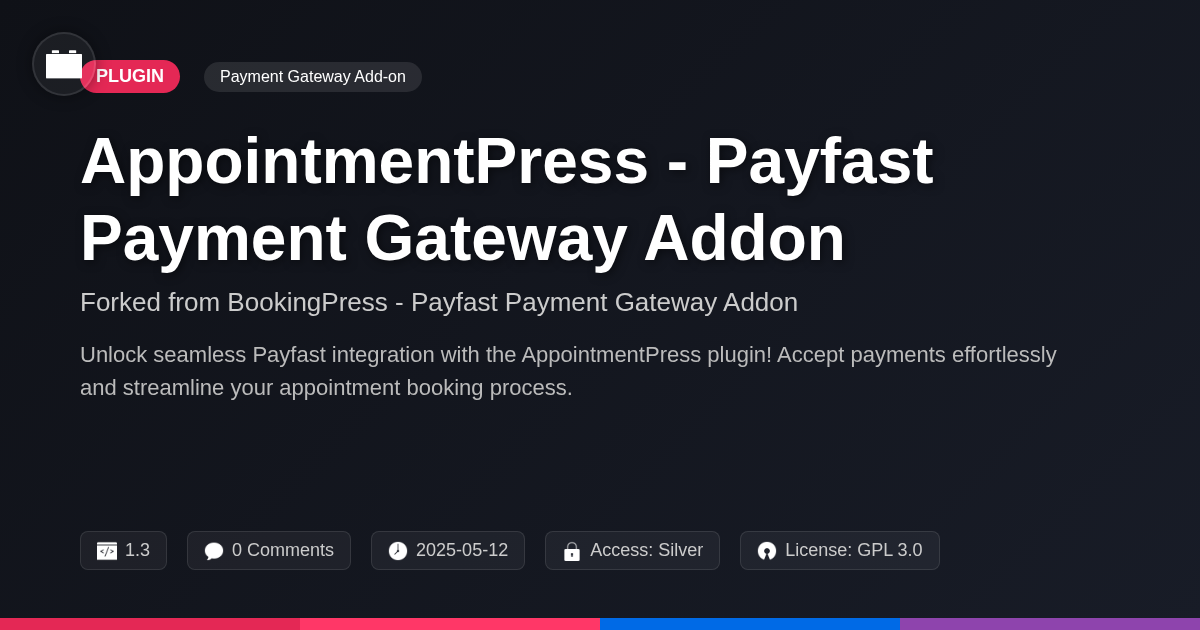 AppointmentPress - Payfast Payment Gateway Addon forked from BookingPress - Payfast Payment Gateway Addon