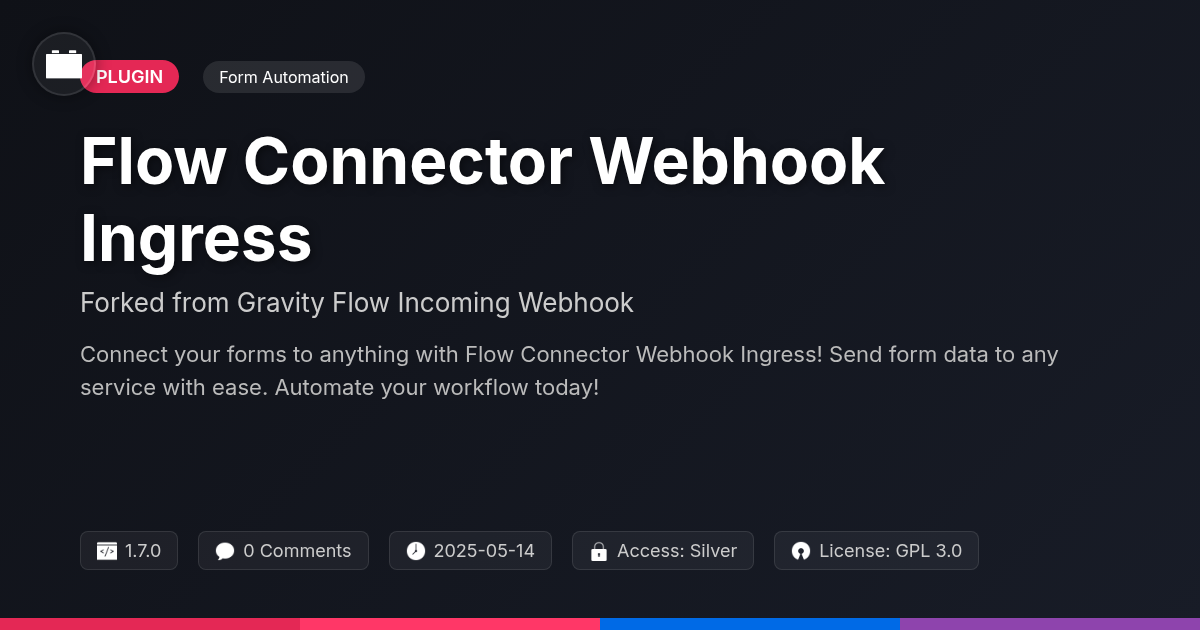 Flow Connector Webhook Ingress forked from Gravity Flow Incoming Webhook