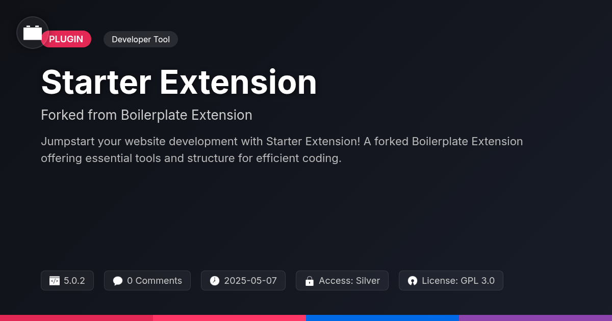Starter Extension forked from Boilerplate Extension