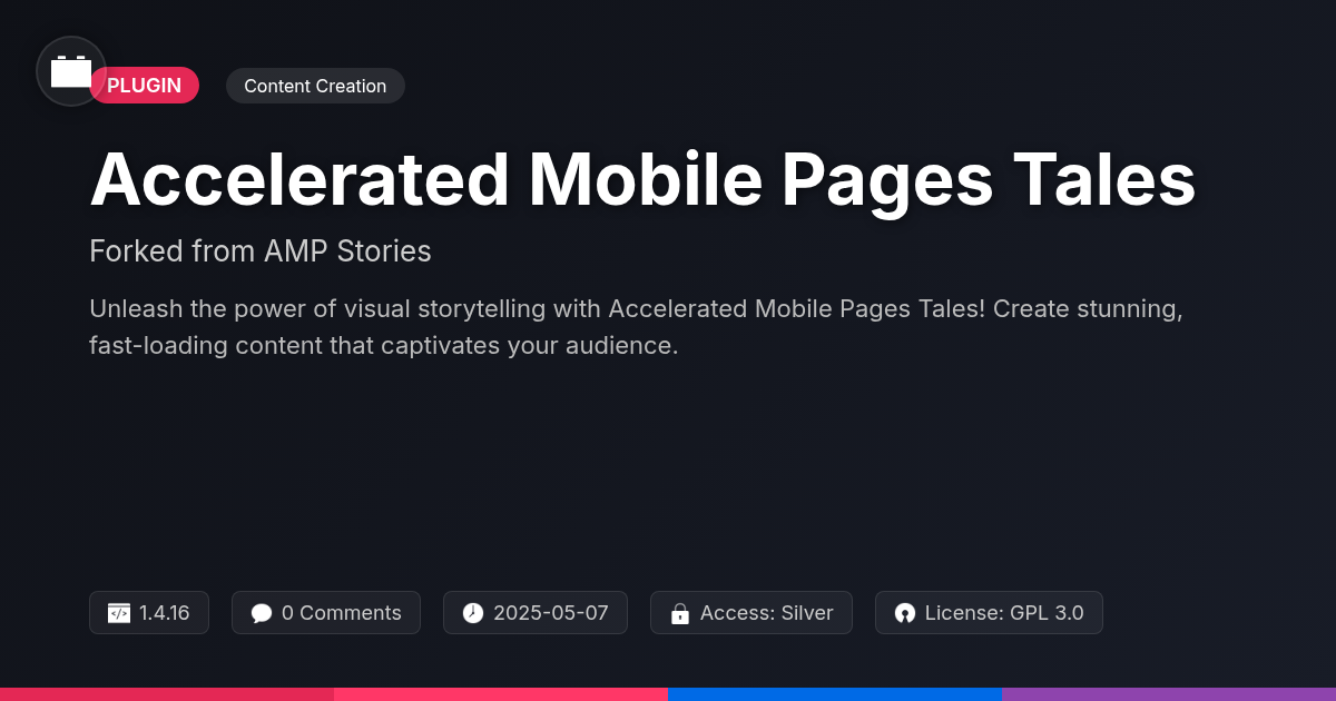 Accelerated Mobile Pages Tales forked from AMP Stories