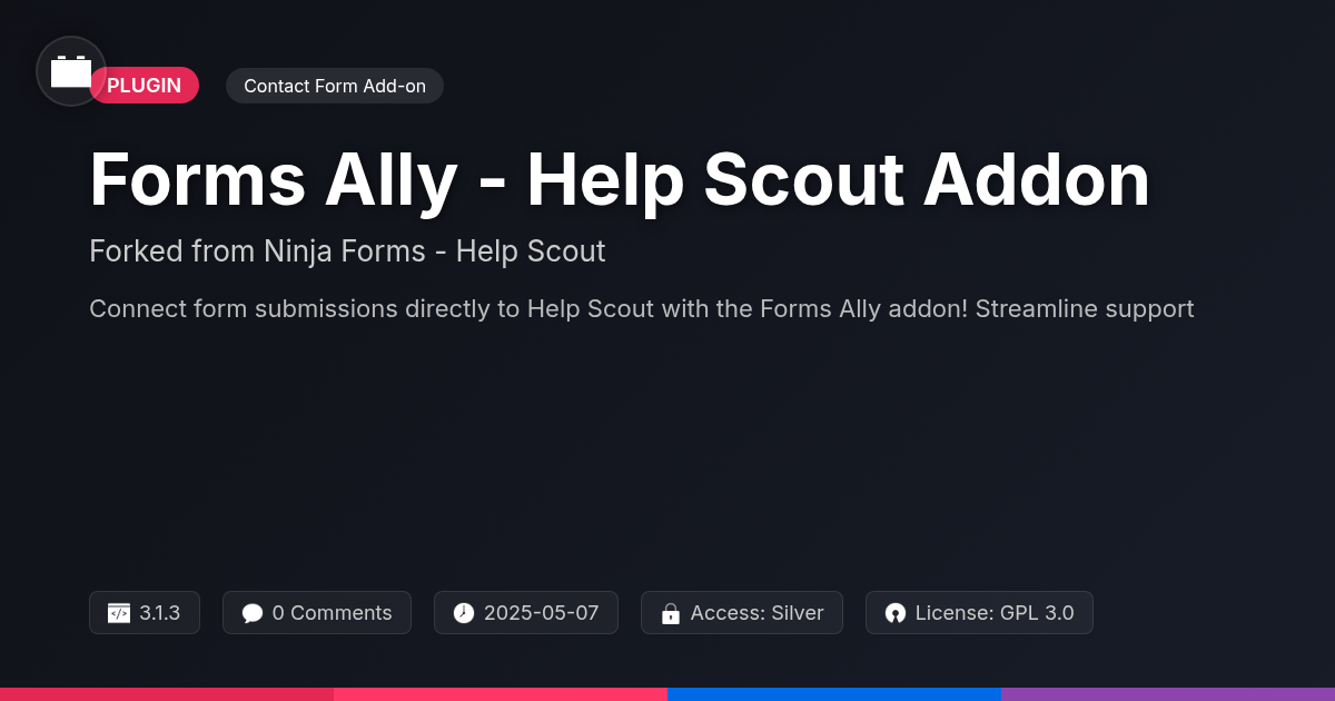 Forms Ally - Help Scout Addon forked from Ninja Forms - Help Scout
