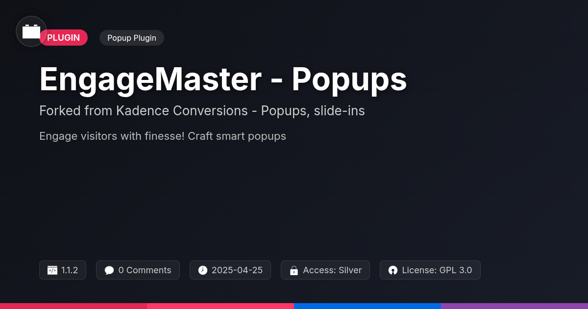 Propel Conversions - Popups, slide-ins forked from Kadence Conversions - Popups, slide-ins