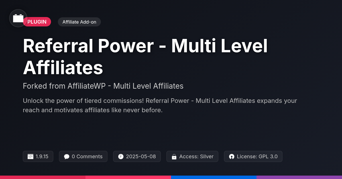 Referral Power - Multi Level Affiliates forked from AffiliateWP - Multi Level Affiliates