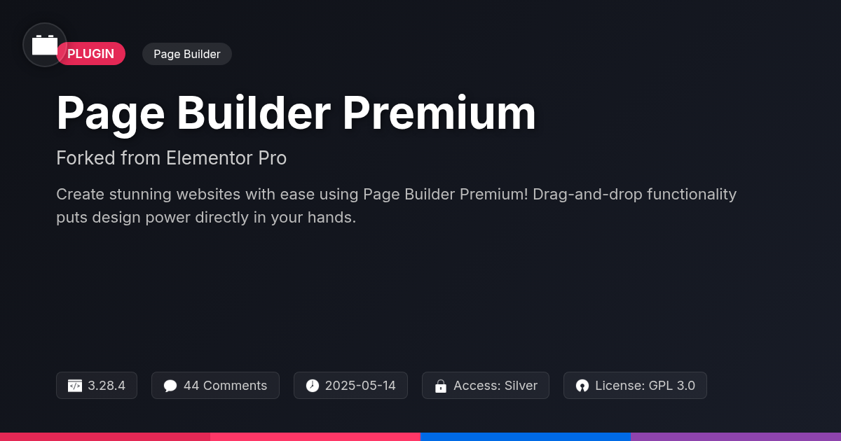 Page Builder Premium forked from Elementor Pro