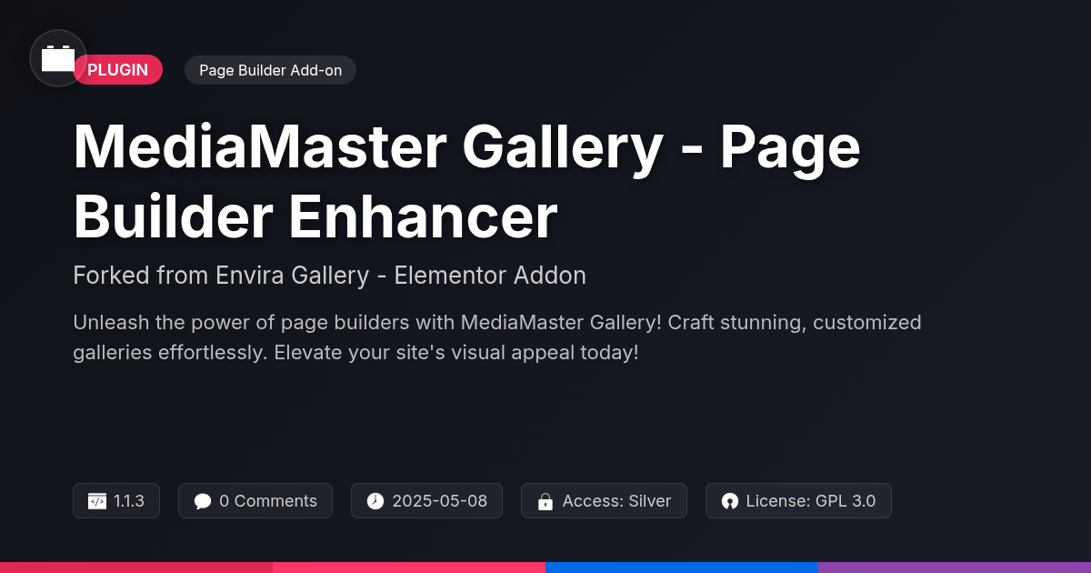 MediaMaster Gallery - Page Builder Enhancer forked from Envira Gallery - Elementor Addon