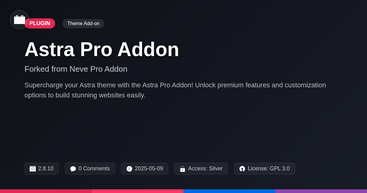 Astra Pro Addon forked from Neve Pro Addon