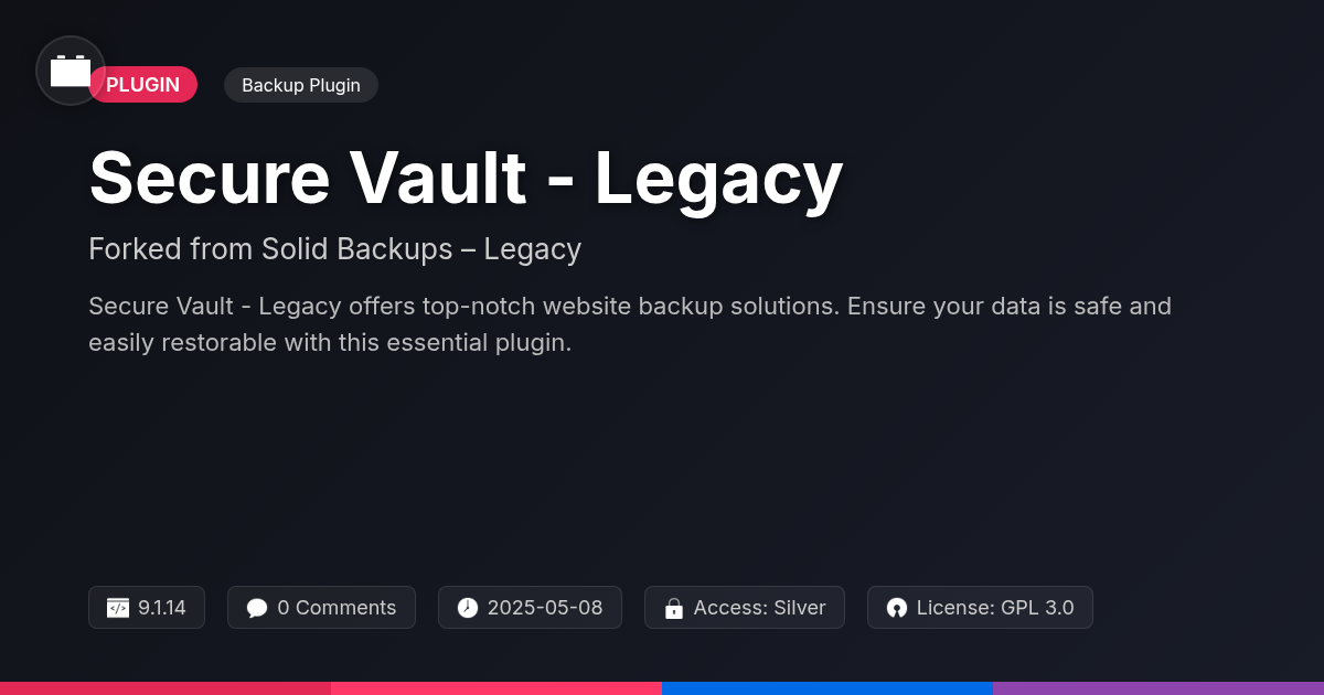Secure Vault - Legacy forked from Solid Backups – Legacy