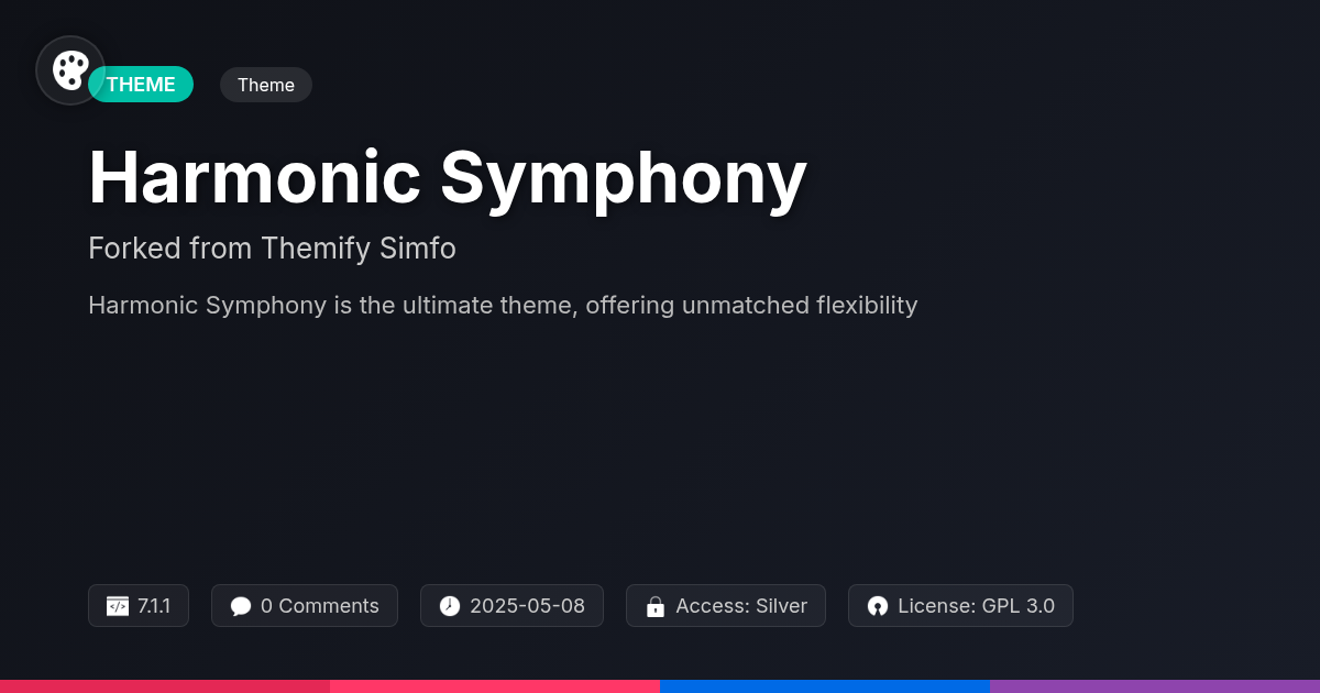 Harmonic Symphony forked from Themify Simfo