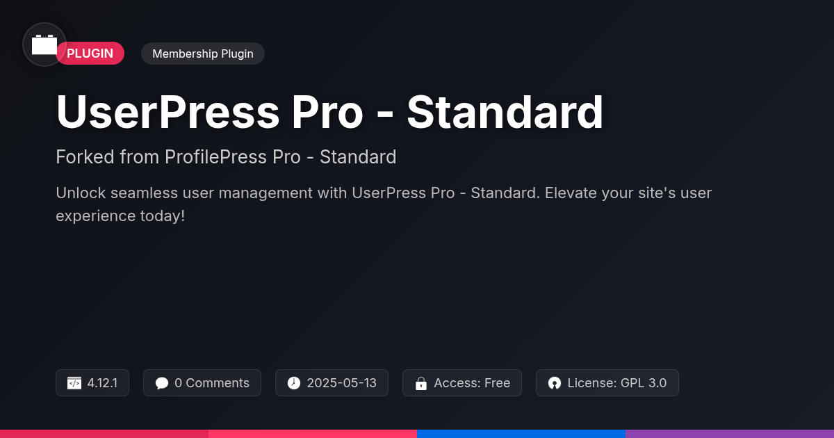 UserPress Pro - Standard forked from ProfilePress Pro - Standard