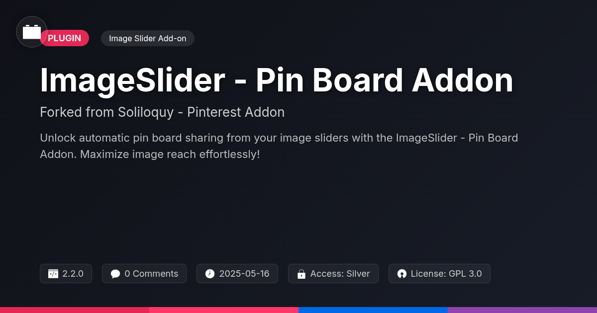 ImageSlider - Pin Board Addon forked from Soliloquy - Pinterest Addon