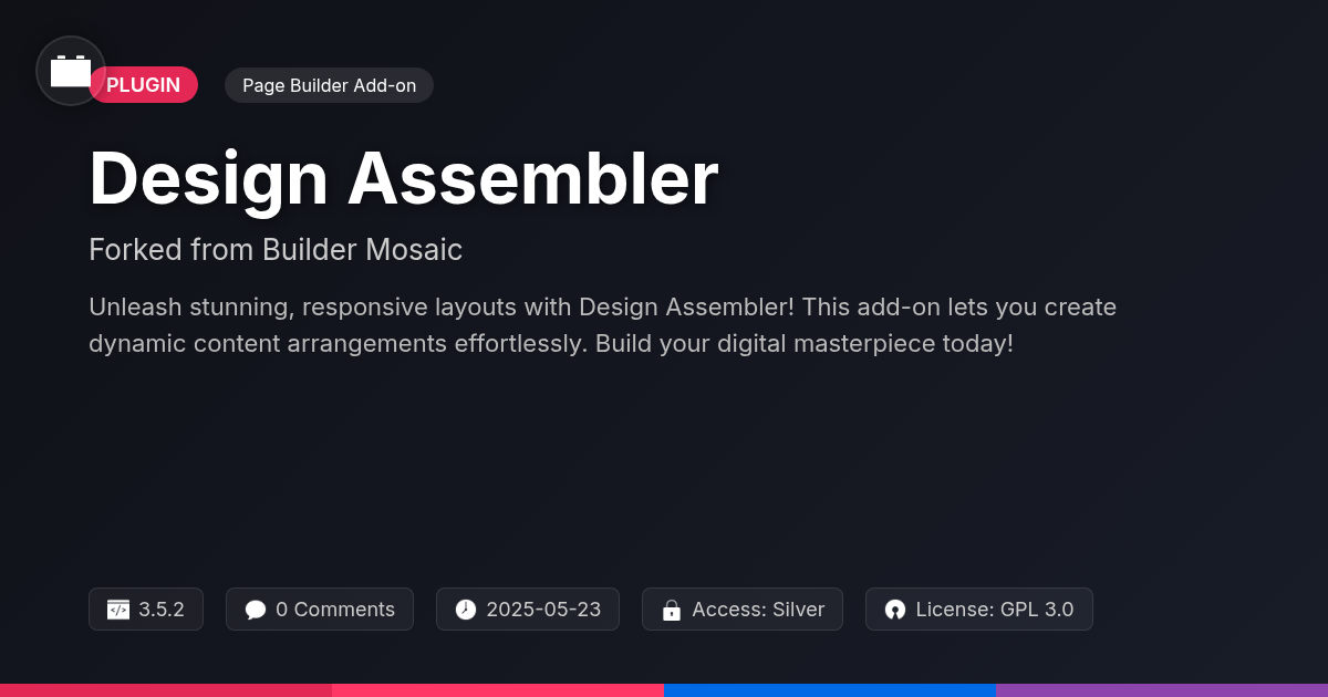 Design Assembler forked from Builder Mosaic