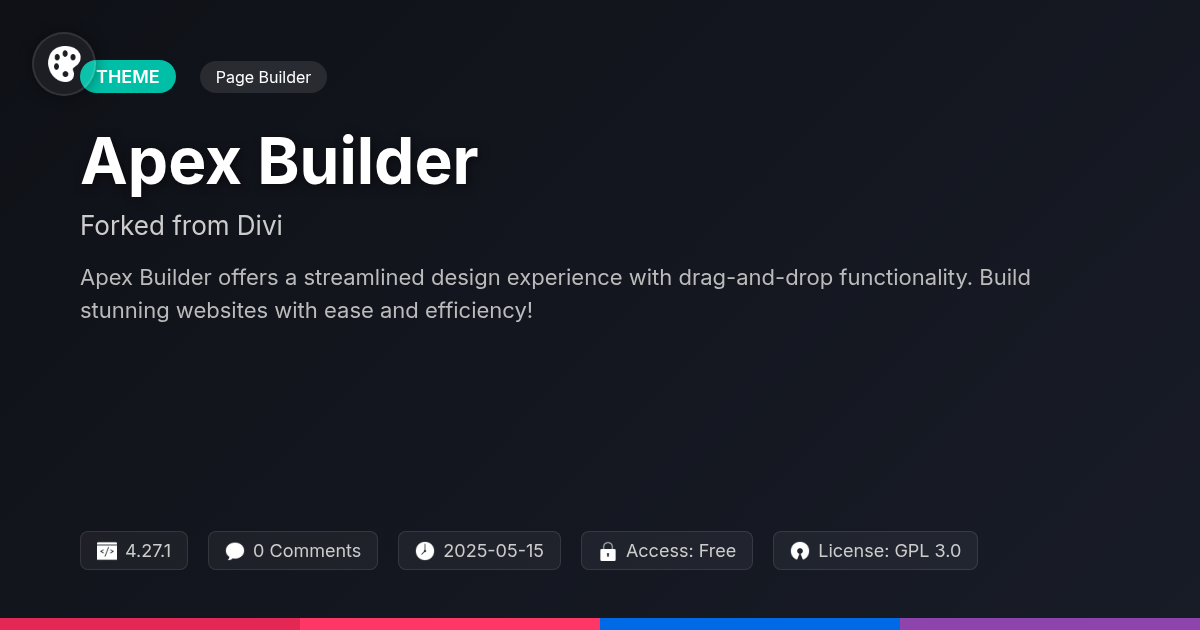Apex Builder forked from Divi