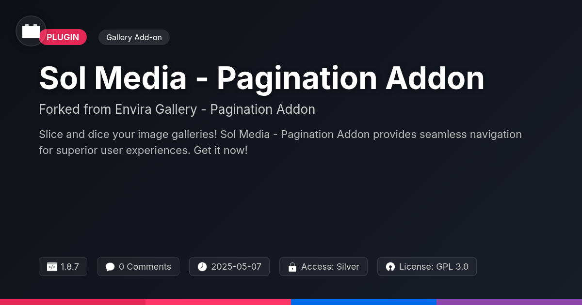 Sol Media - Pagination Addon forked from Envira Gallery - Pagination Addon
