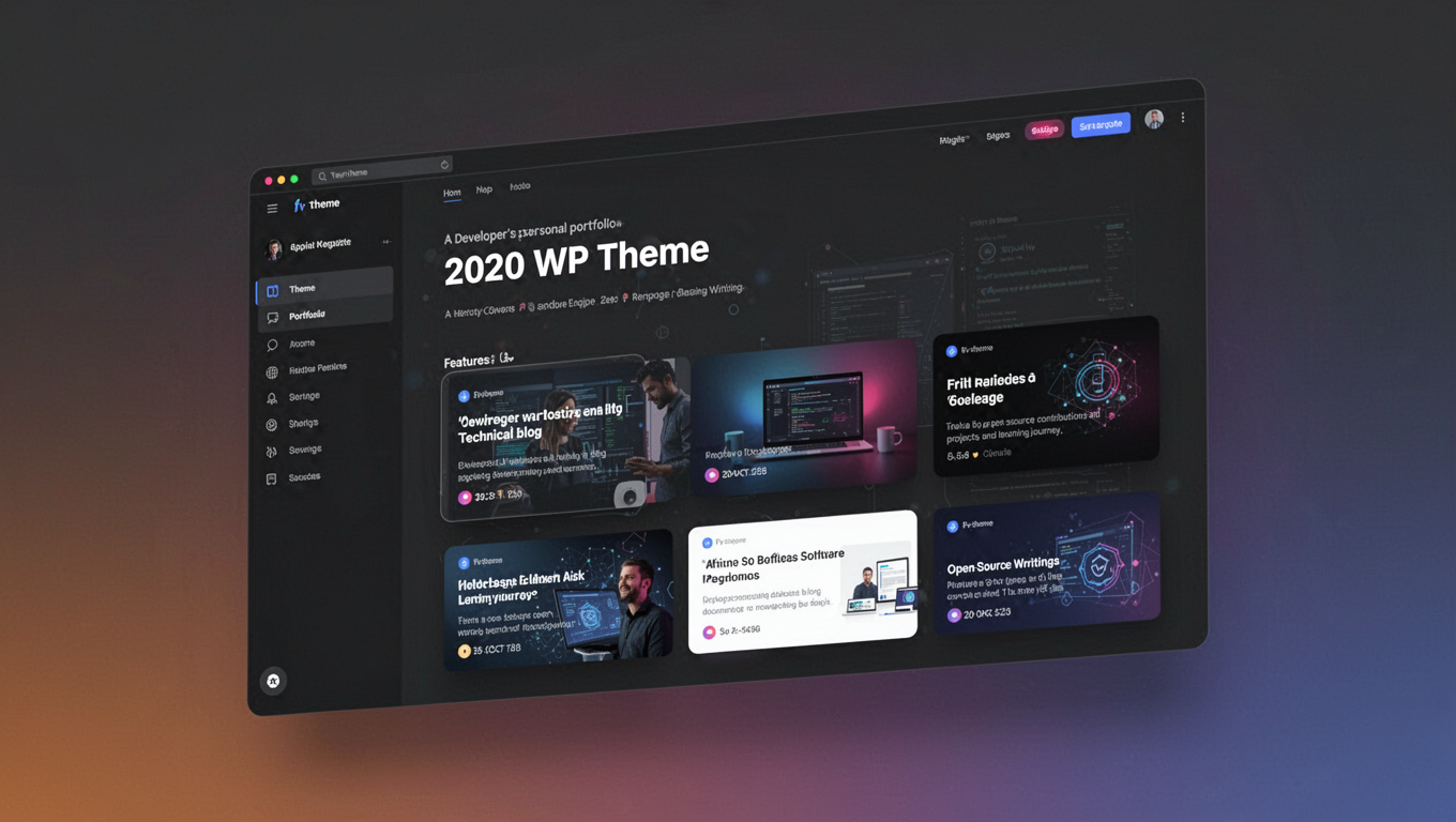 Preview of 2020 WP Theme