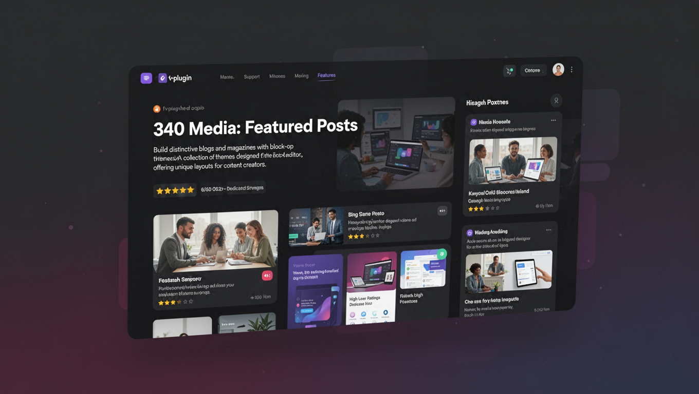 Preview of 340 Media: Featured Posts