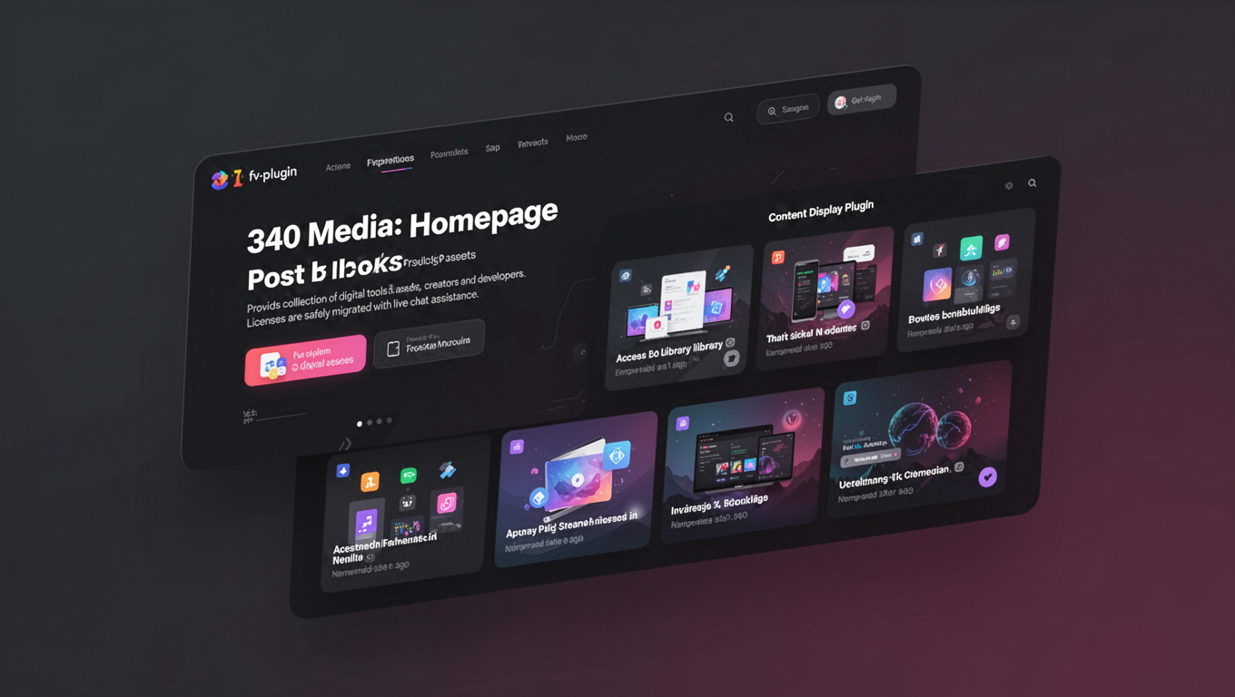 Preview of 340 Media: Homepage Post Blocks