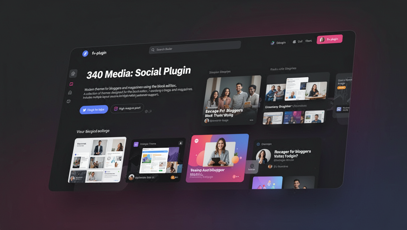 Preview of 340 Media: Social Plugin