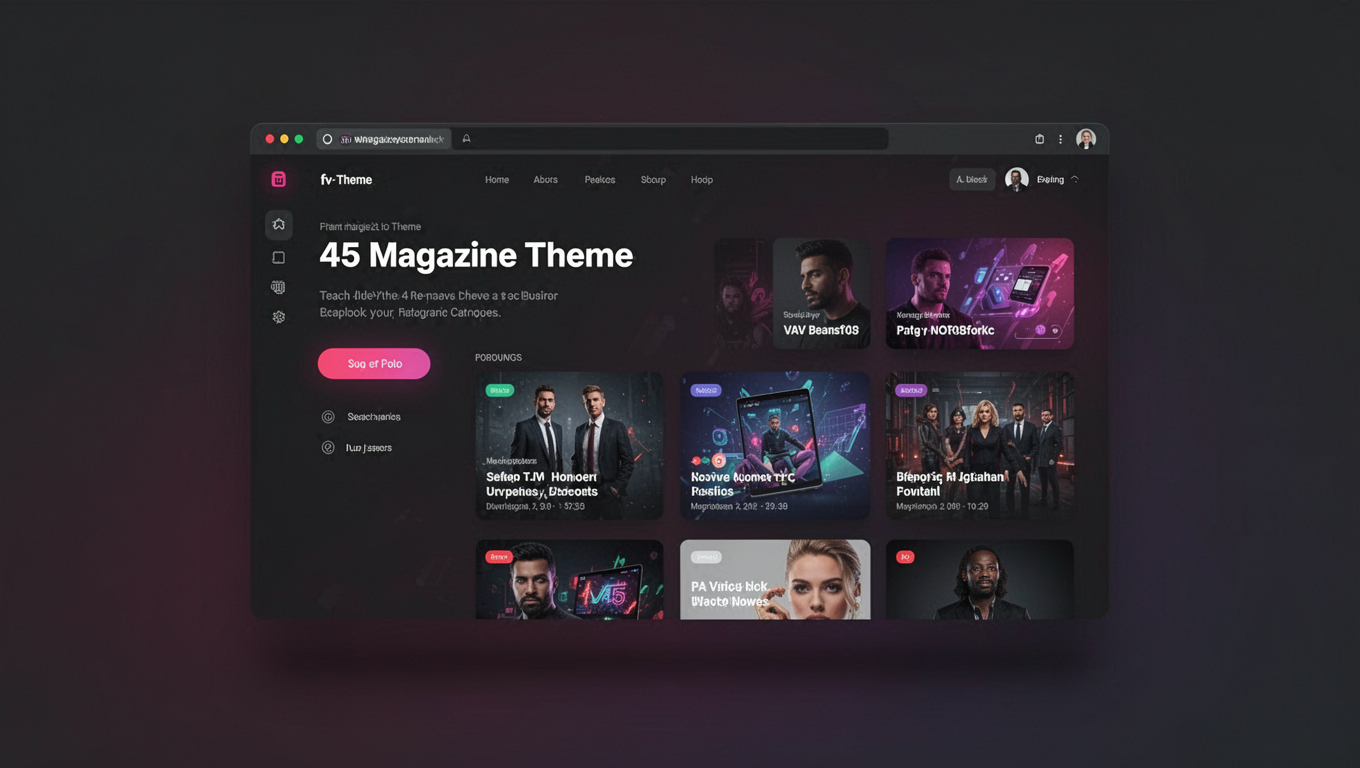 Preview of 45 Magazine Theme