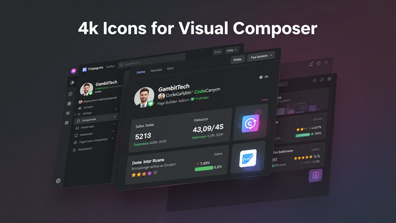 Preview of 4k Icons for Visual Composer