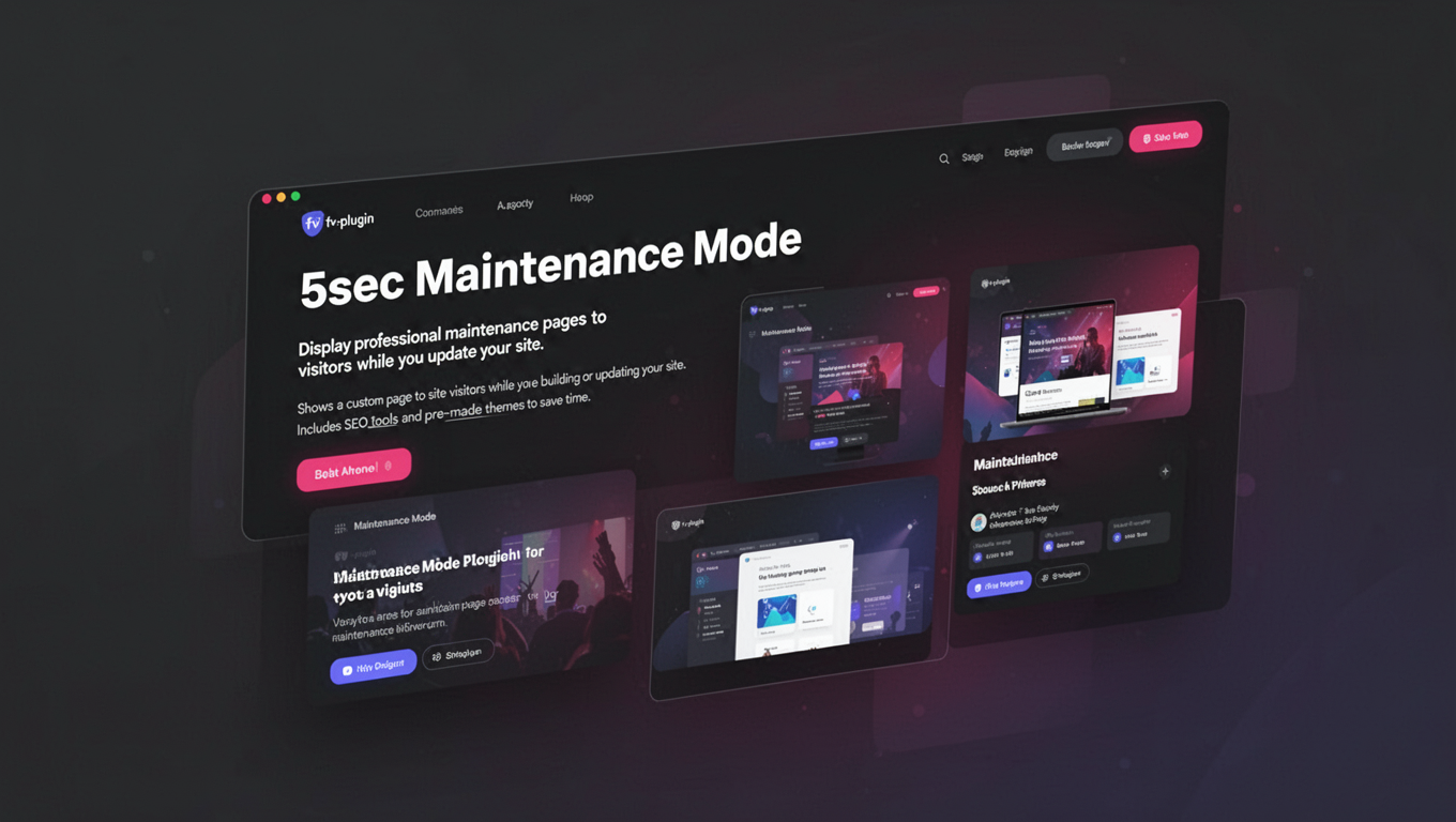 Preview of 5sec Maintenance Mode