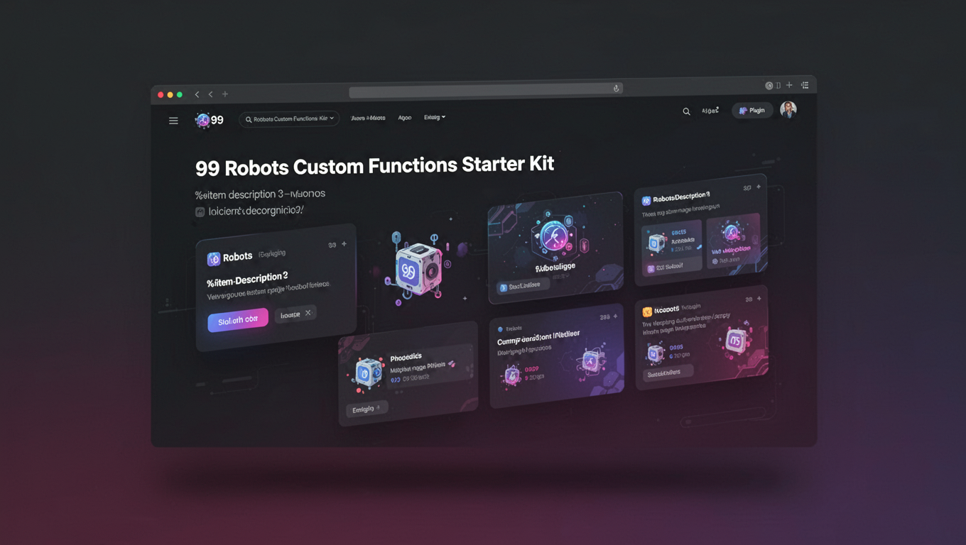Preview of 99 Robots Custom Functions Starter Kit